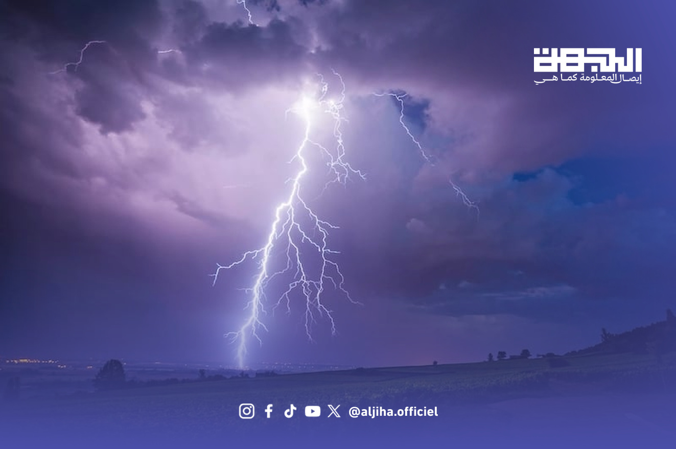 برق خلال عاصفة رعدية