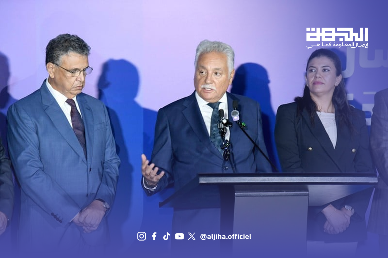 محمد نبيل بنعبد الله وفاطمة الزهراء المنصوري خلال لقاء سياسي مرتبط بمشاورات تشكيل الحكومة في 2026