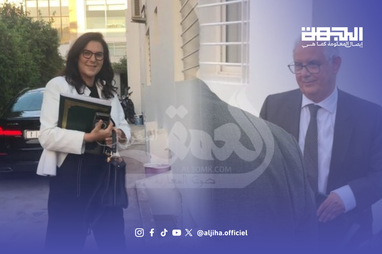 نزار بركة وفاطمة الزهراء المنصوري خلال مشاورات تشكيل الحكومة - الجهة نزار بركة وفاطمة الزهراء المنصوري في صورة مركبة من لقاءات مشاورات تشكيل الحكومة يوم 7 أكتوبر 2026
